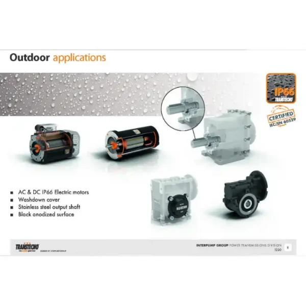 AC-DC IP66 Electric motors