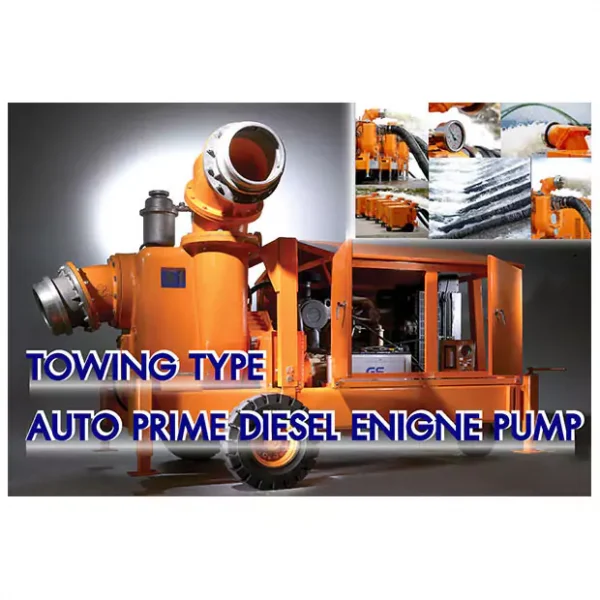 TOWING TYPE AUTO PRIME DIESEL ENGINE PUMP